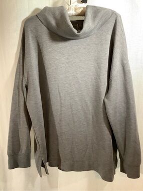 Lou & Grey Light Gray Turtleneck Sweater for Men